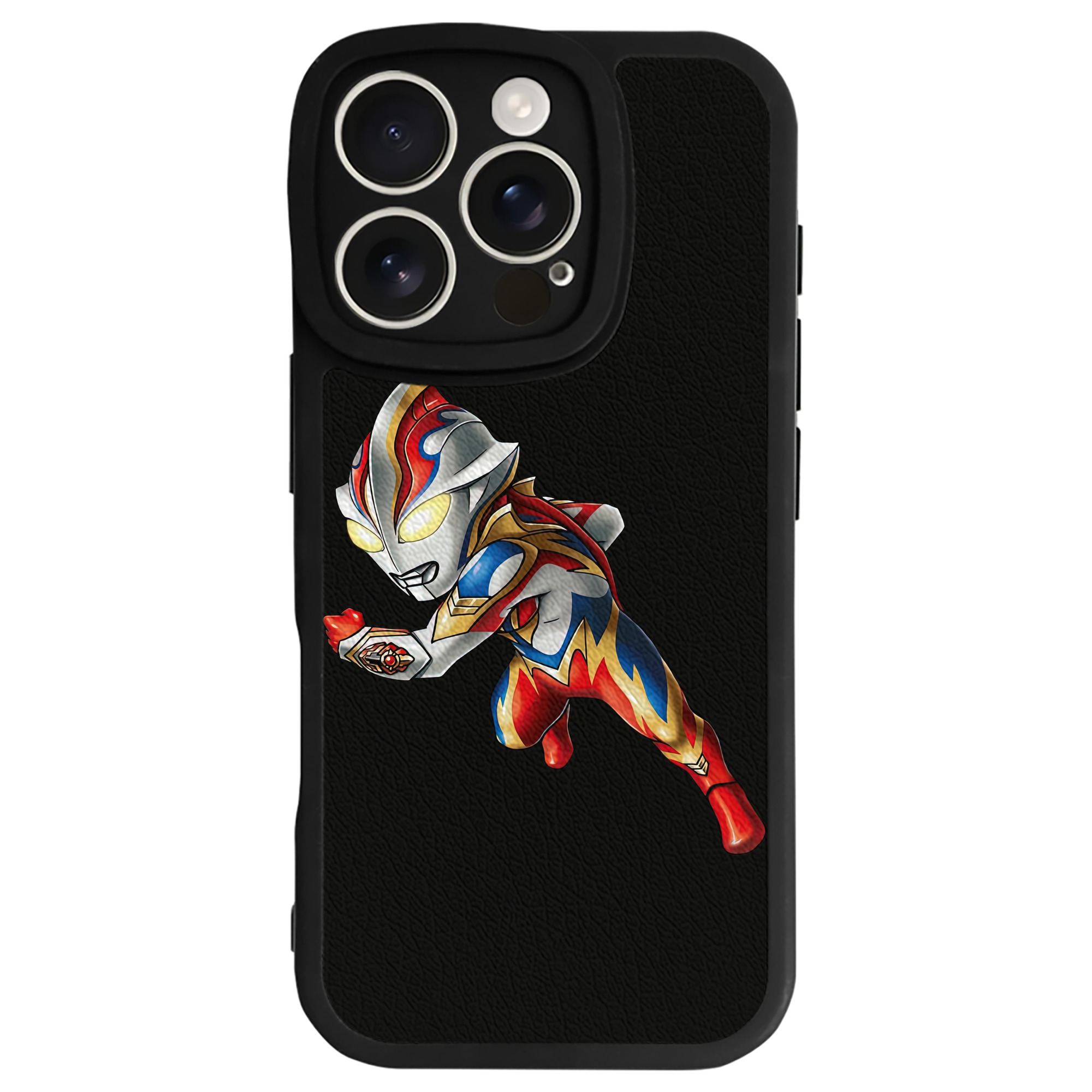 （画像用） ウルトラマン Ultraman 【iPhone 16シリーズ対応】シリコンスマホケース（レザー調） 材質：シリコン